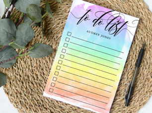 Best Deals! Rainbow Watercolor Wash Checkbox To Do List Post-it Notes
