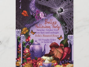 Hot Review! HALLOWEEN TEA PARTY INVITATION