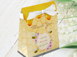 Top 10! Mommy to Bee Baby shower honey drips thank you Favor Box