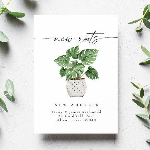 Top 10! New Roots We've Moved New Home Postcard