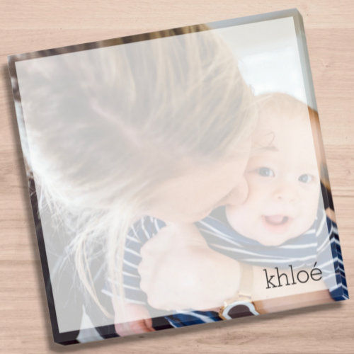 Big Deals! Your Square Photo Design with Custom Name Post-it Notes