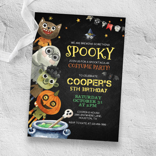 Best Deals! Halloween Birthday Spooky Costume Party Invitation