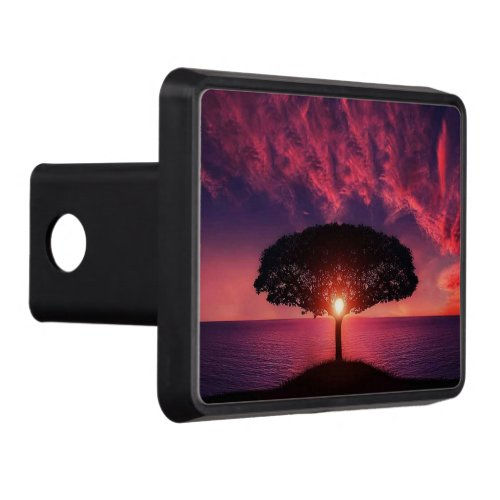 Big Deals! Purple Tree Sunset  Hitch Cover
