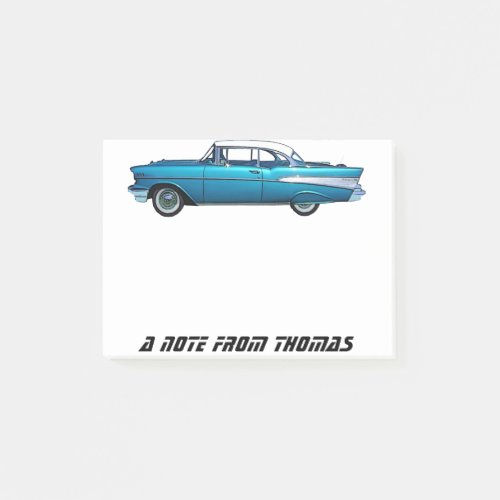 Big Deals! 1957 Chevy Chevrolet Bel Air Classic car auto Post-it Notes