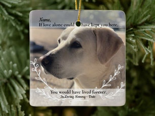 Top 5! If Love Alone Could Have Saved You Pet Loss Ceramic Ornament