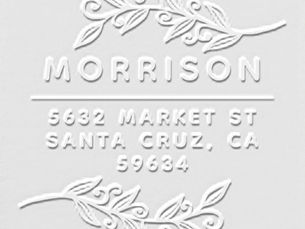 Hot Deals! Botanical Leaf Branch Custom Return Address Embosser