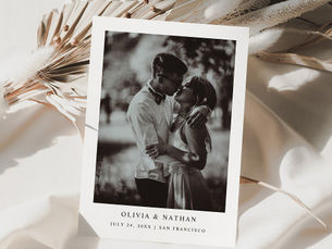 Hot Review! Simple Elegant Text and Photo | Save The Date Magnetic Invitation