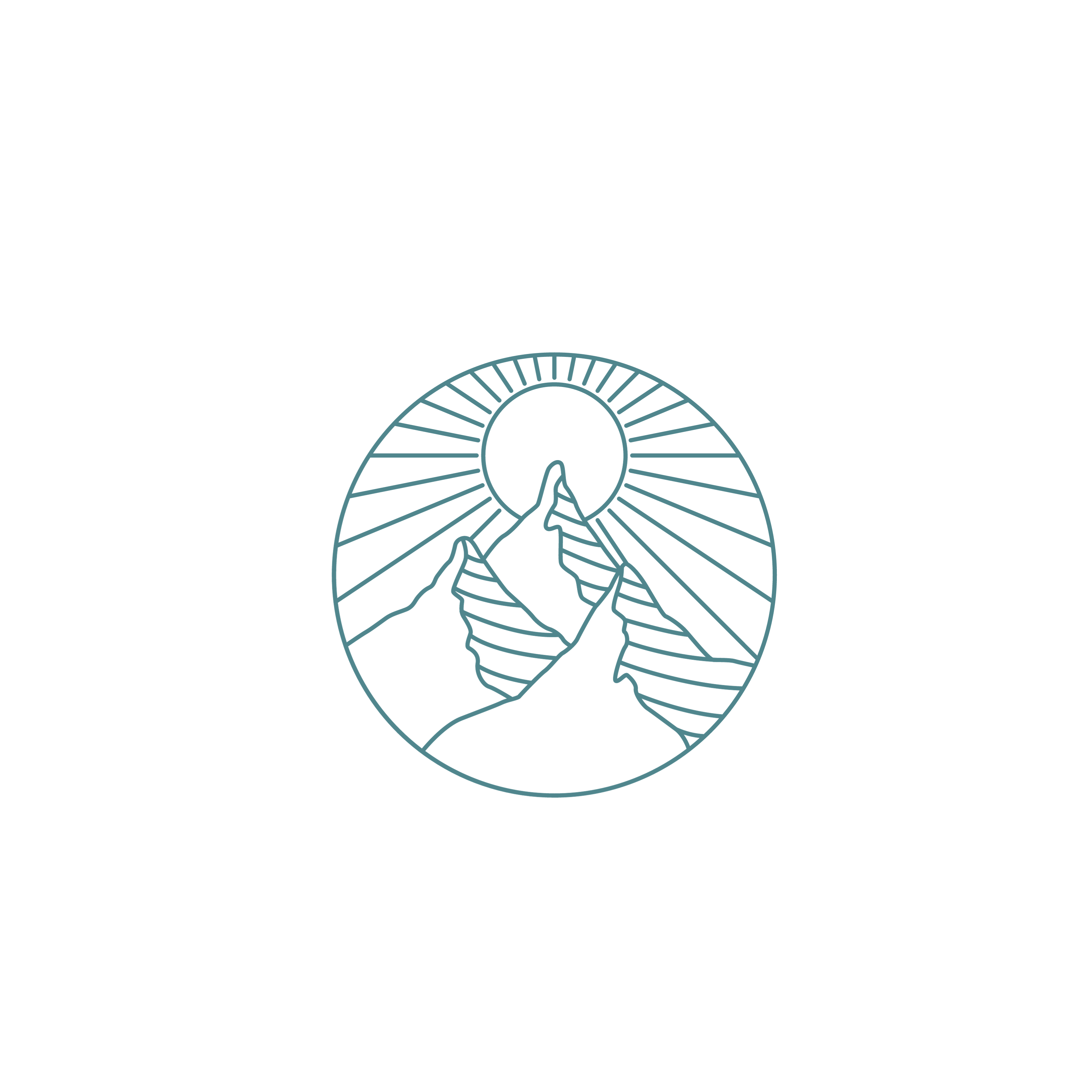 Simple Line Art Sticker