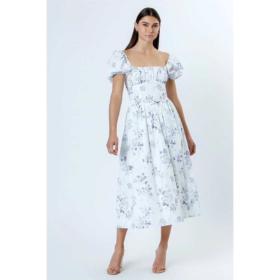 Thumbnail: Square Neck Corset Dress