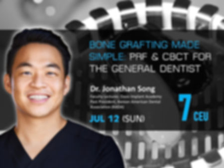 BONE GRAFTING MADE SIMPLE: EVERYDAY TECHNIQUES WITH PRF & CBCT FOR THE GP