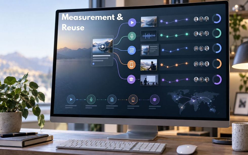 Heylth repurpose existing medical and scientific collateral