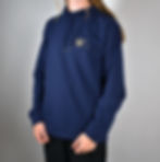 Navy Hoodie bestickt mit «You and Me und Herz»