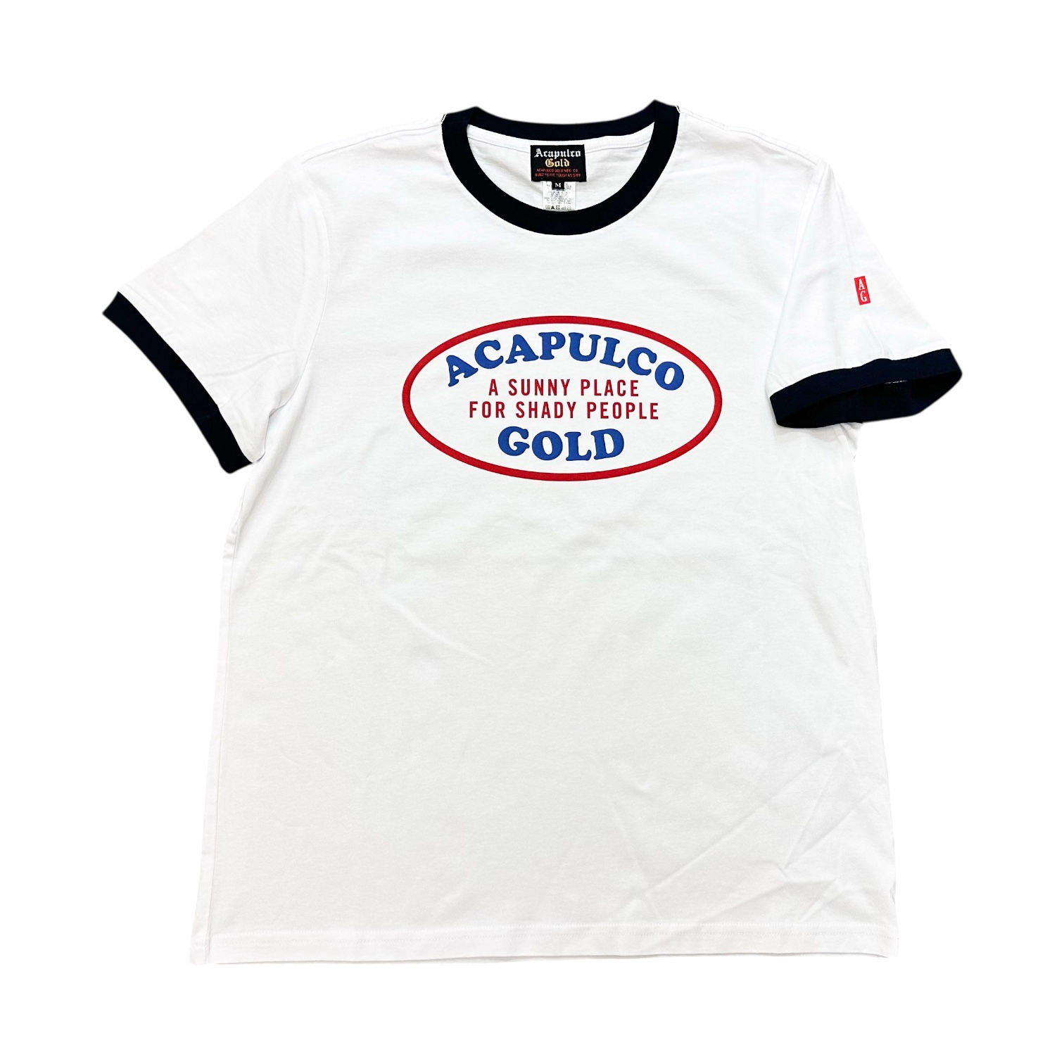 Acapulco Gold / OVAL Logo Lady's Ringer Tee