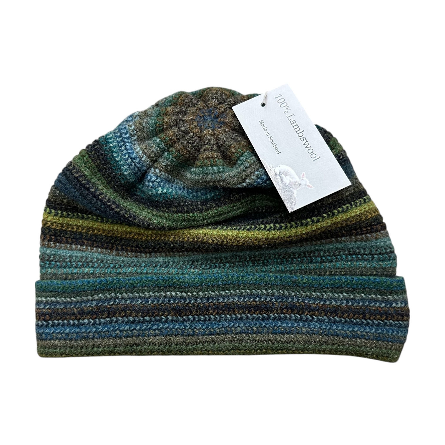 Cosy Cashmere Company / Lambs Wool 2ply Stripe Beanie