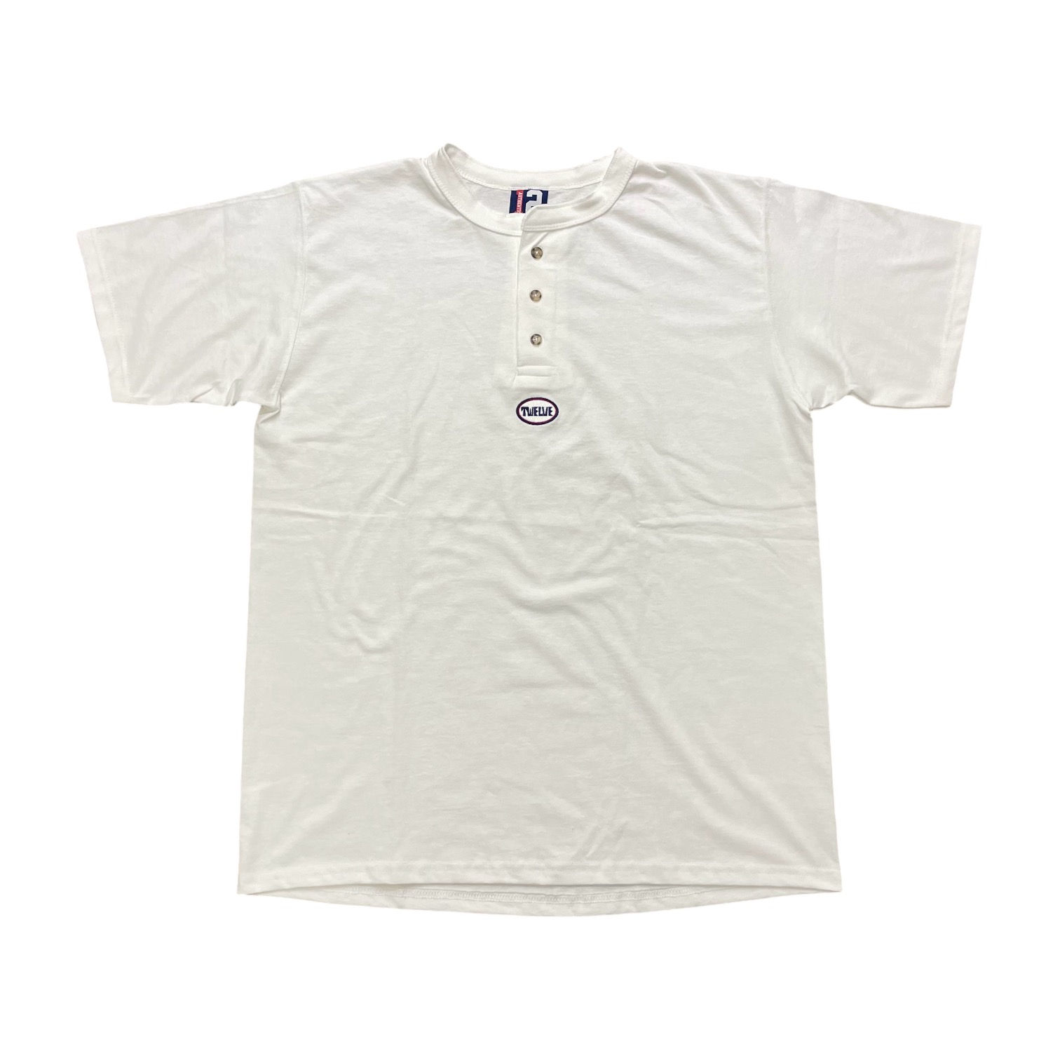 12AUTHENTIC / ITSUMO TWELVE Logo Henley Neck T-Shirt