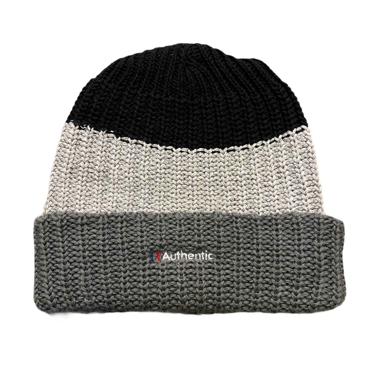 12AUTHENTIC / Color Block Logo Beanie