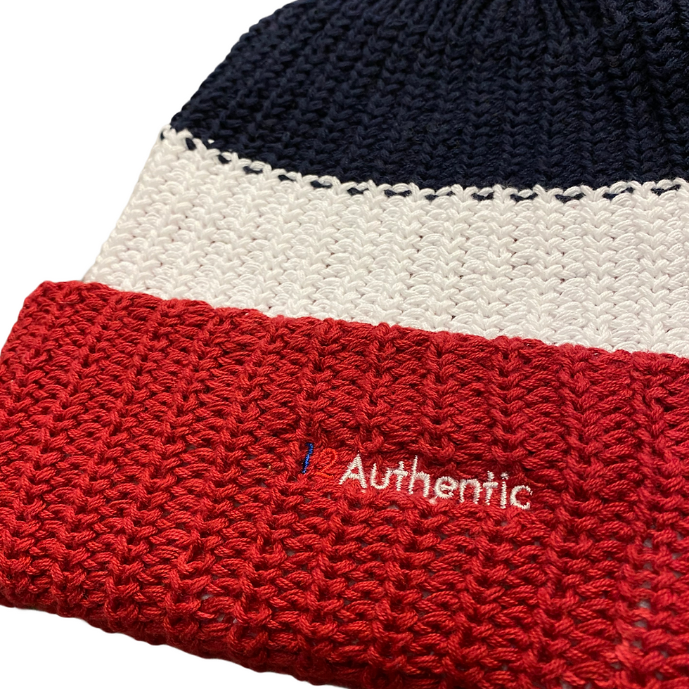 サムネイル： 12AUTHENTIC / Color Block Logo Beanie