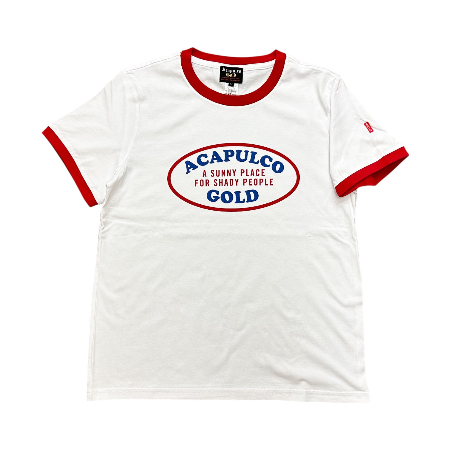 Acapulco Gold / OVAL Logo Lady's Ringer Tee