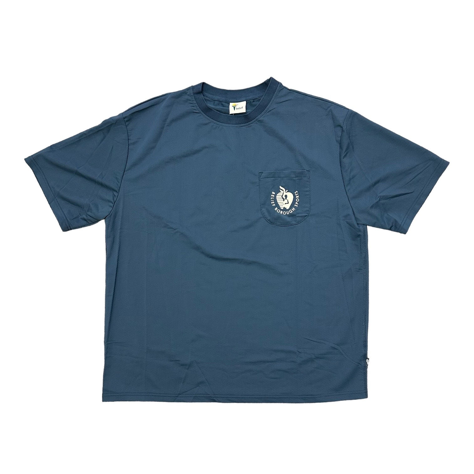 BELIEF / BOROUGH SPORTS MESH POCKET Tee