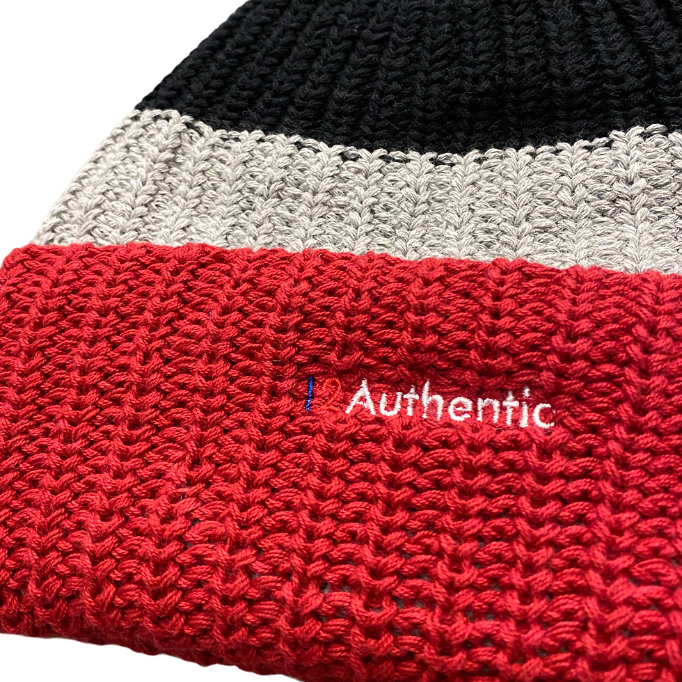 サムネイル： 12AUTHENTIC / Color Block Logo Beanie