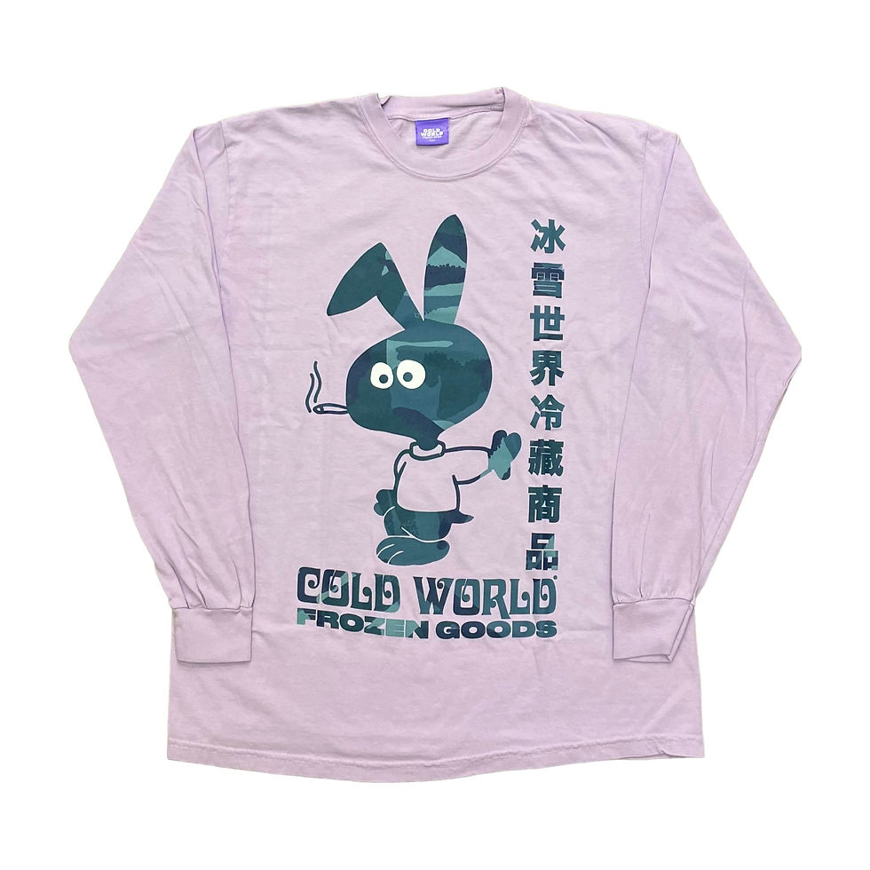 Cold World Frozen Goods / Blue Camo Bunny Long Sleeve