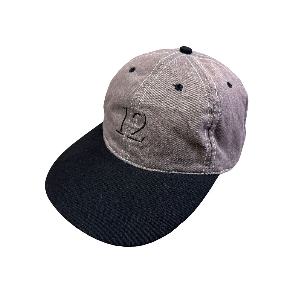 12Re:AUTHENTIC / SHADOW 2 Tone Lether Strapback Cap