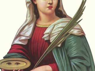 Santa Luzia , protetora dos olhos