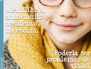Filho desatento na escola