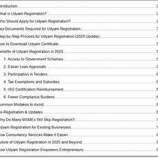 Complete Guide to Udyam Registration: Process, Benefits & Certificate Download (2025 Edition)