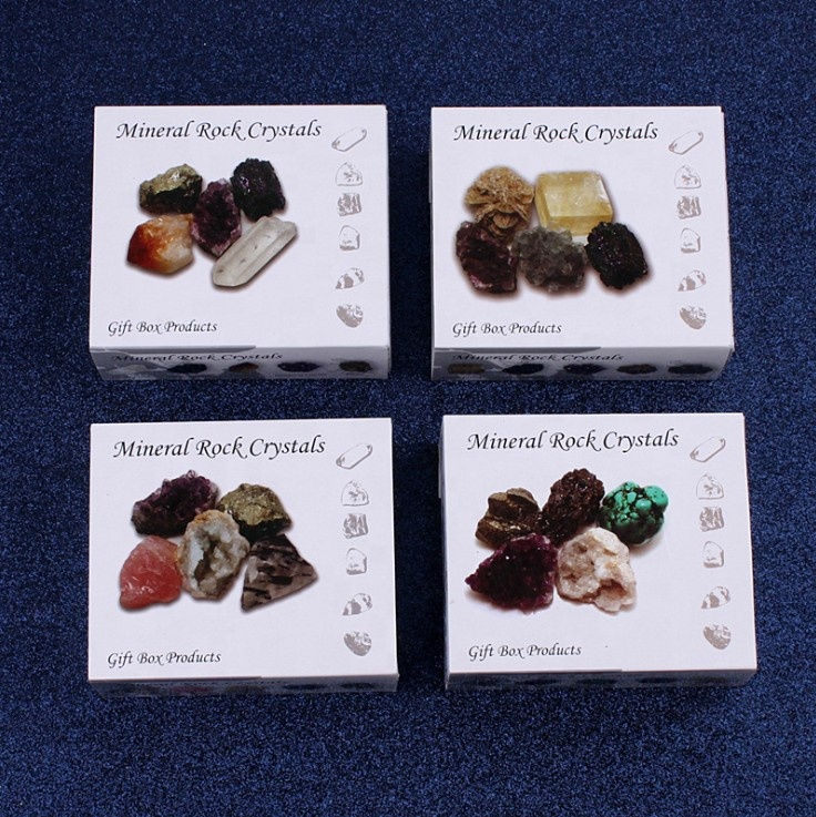 Thumbnail: Natural 7 Chakra Crystal Set – Healing Gift Box