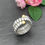 Thumbnail: Pre-loved Silver & 18ct Wraparound Ring