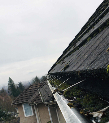 BEFORE - Gutters done by Homeguard Roofing & Renovations - This home is located in Surrey
