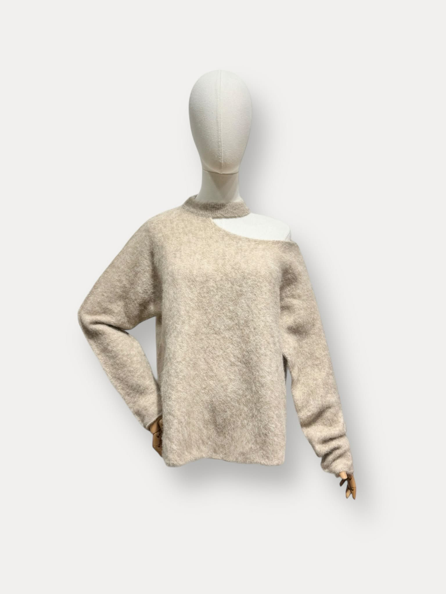 Elise knit lange mouwen - Beige
