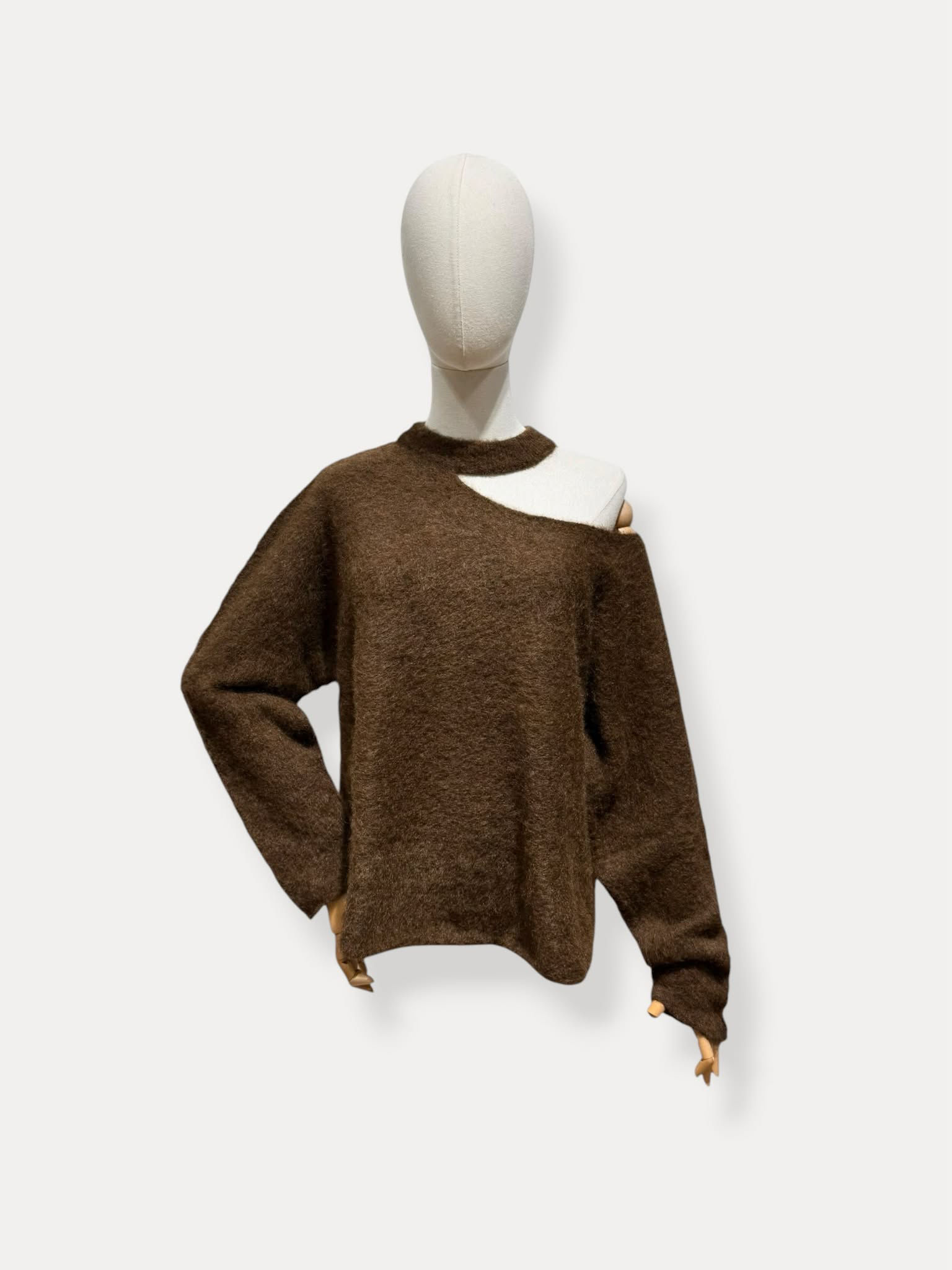 Elise knit lange mouwen - Bruin