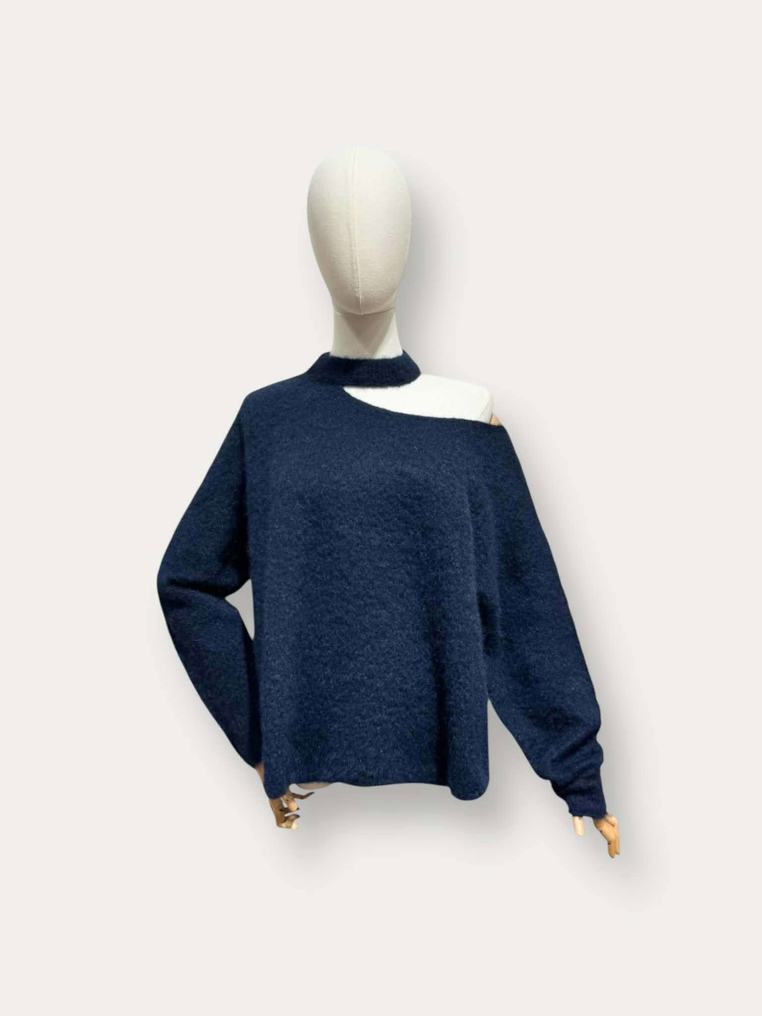 Elise knit lange mouwen MARINE BLAUW