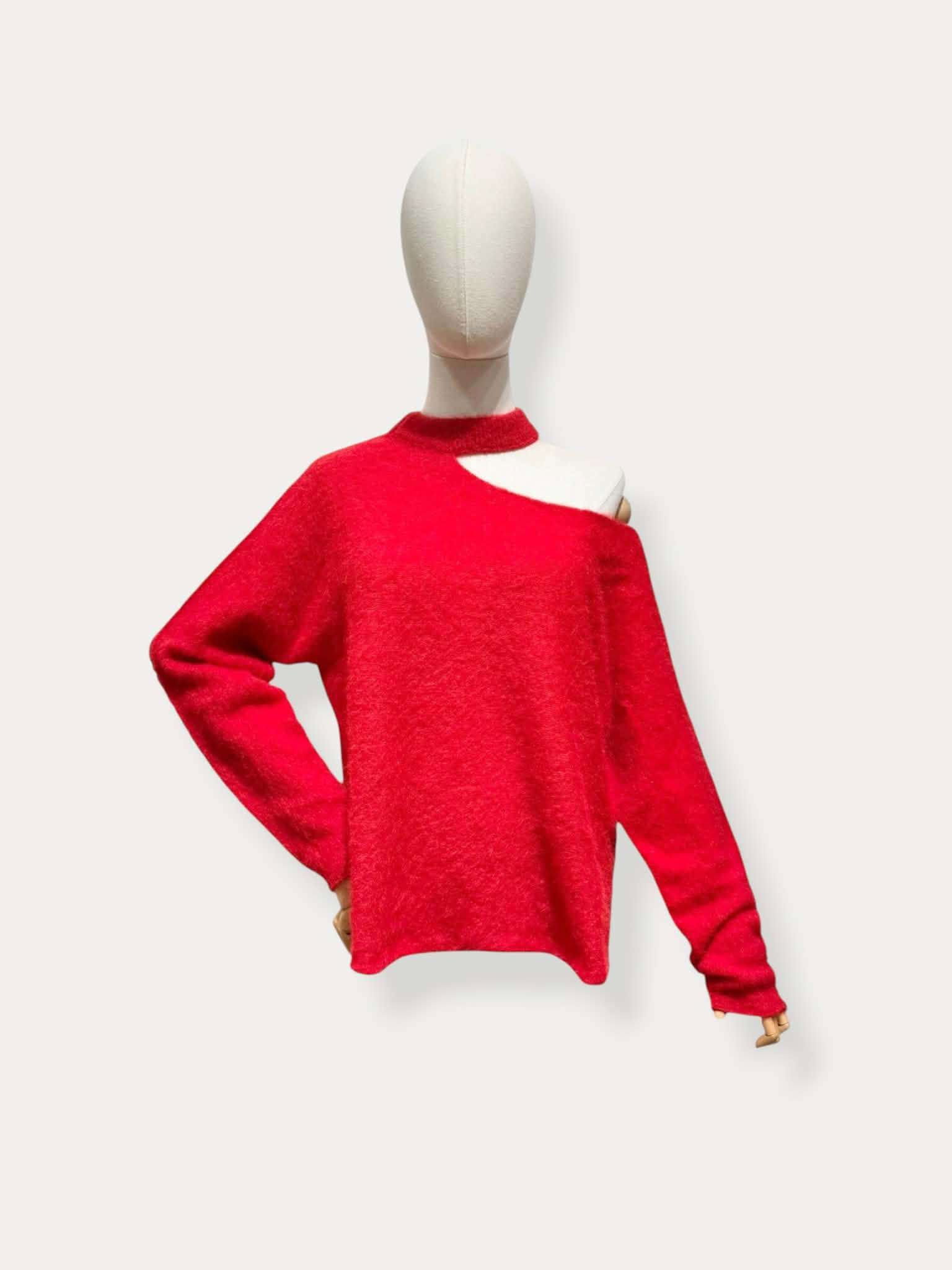 Elise knit lange mouwen ROOD