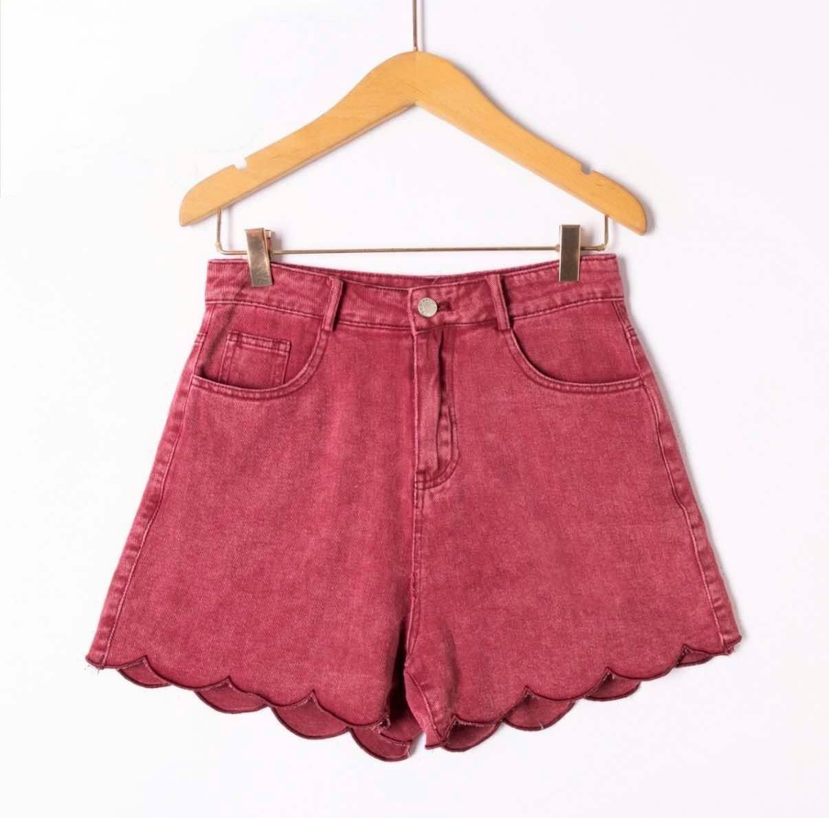 Maya jeansshort BORDEAUX