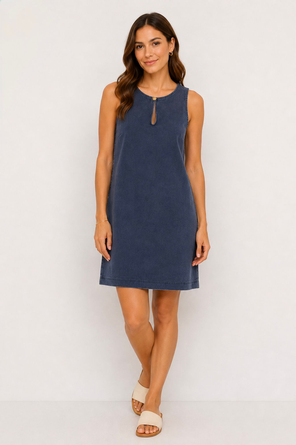 Livia Denim Dress - Blauw