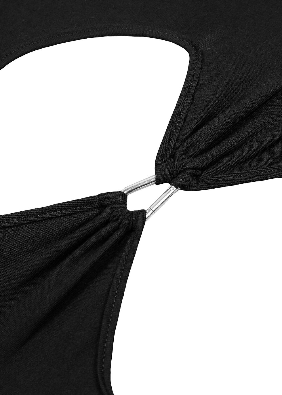 Thumbnail: BLACK SUPIMA COTTON CUT OUT TANK TOP