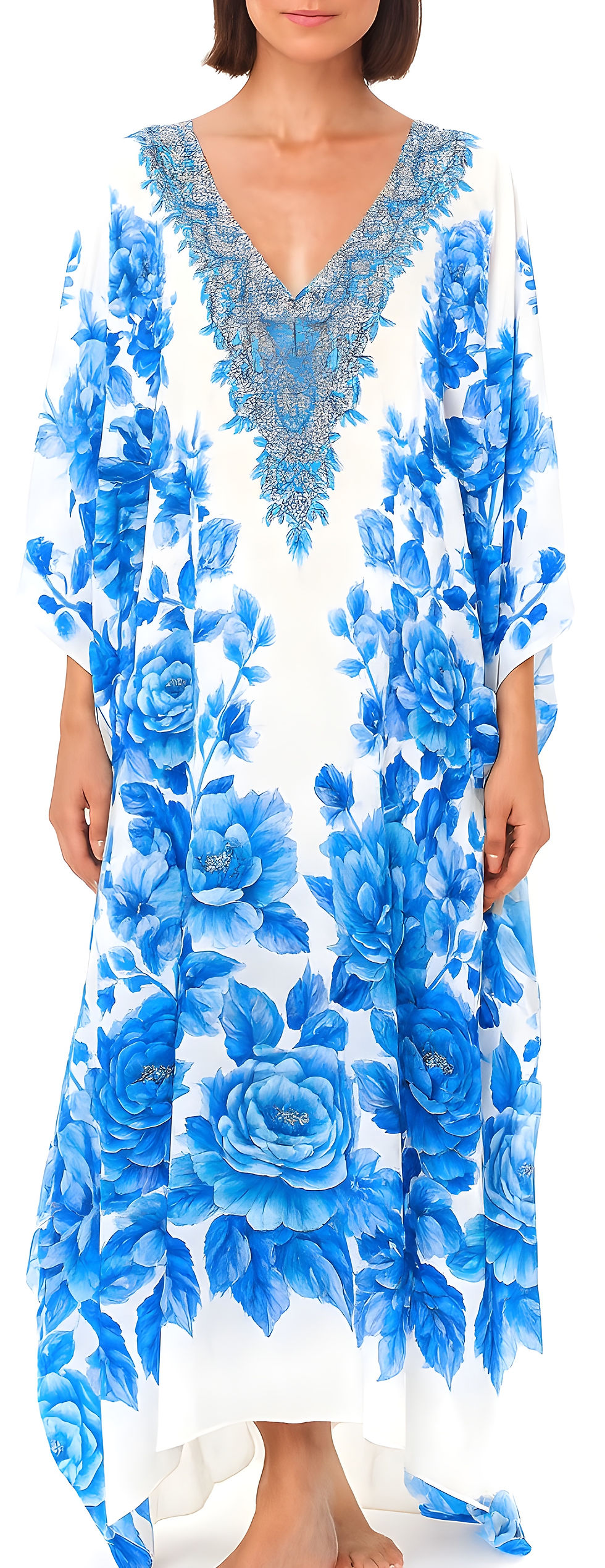 Signature Kaftan Victoria. Petali di Seta