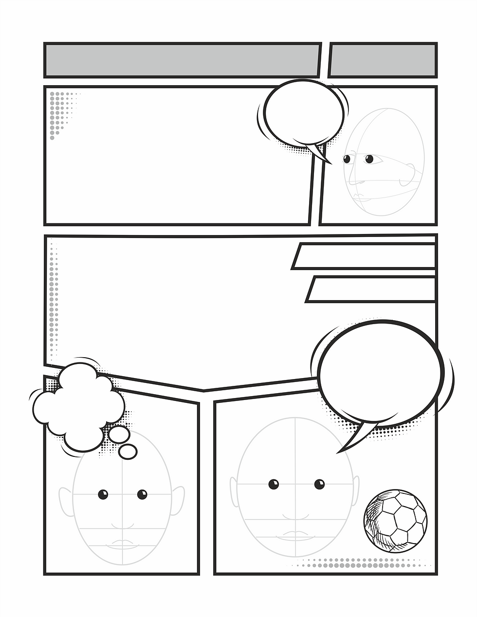 Thumbnail: FOOTBALL COMIC STRIP SKETCH BOOK