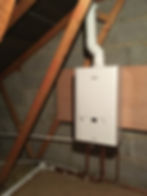 A boiler in the loft