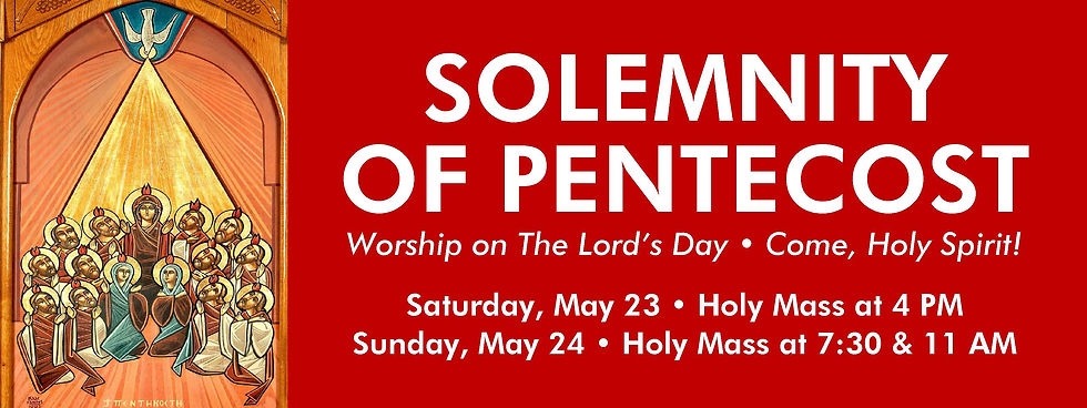 Website Banner - Pentecost Sunday red 2