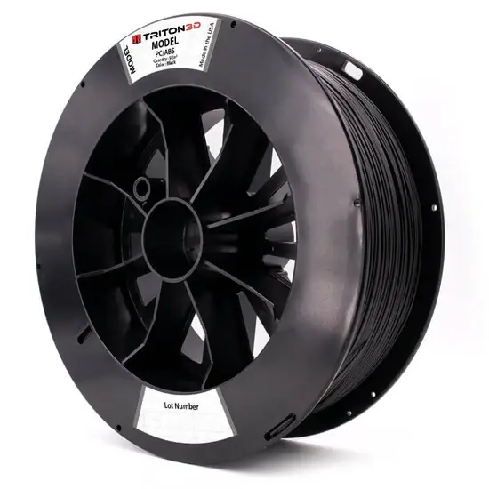 Rolo de filamento PC ABS Triton cor preta