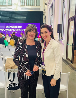 Camila Pinheiro and Christianne Amanpour at Women's  Sport Summit