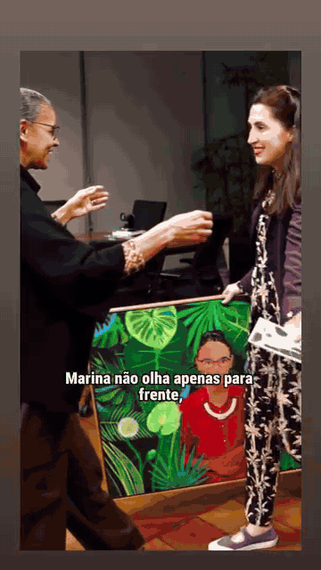 Entrega Retrato Marina Silva - Camila Pinheiro