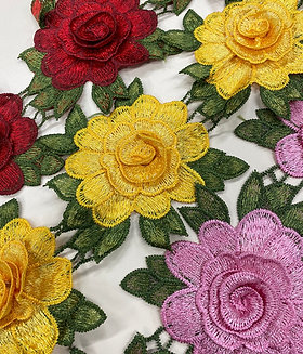 Orilla Flores Bordadas E-142023
