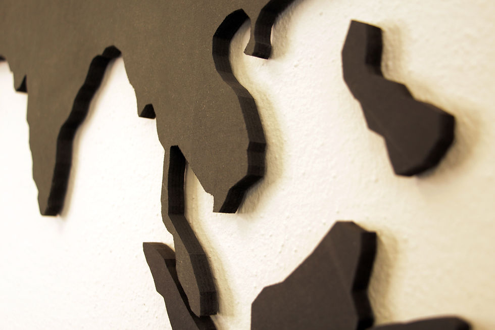 Miniaturbild: 3D Weltkarte 200x100cm