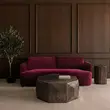 Thumbnail: MODERN BURGUNDY SOFA   