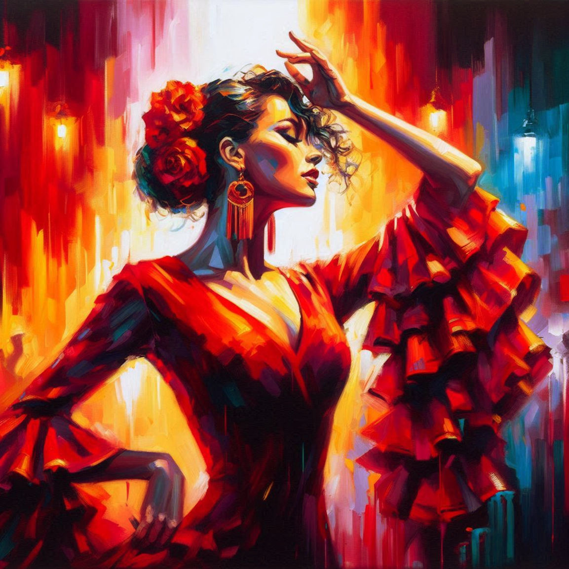 Flamenco Dancer Printable Download FDD12